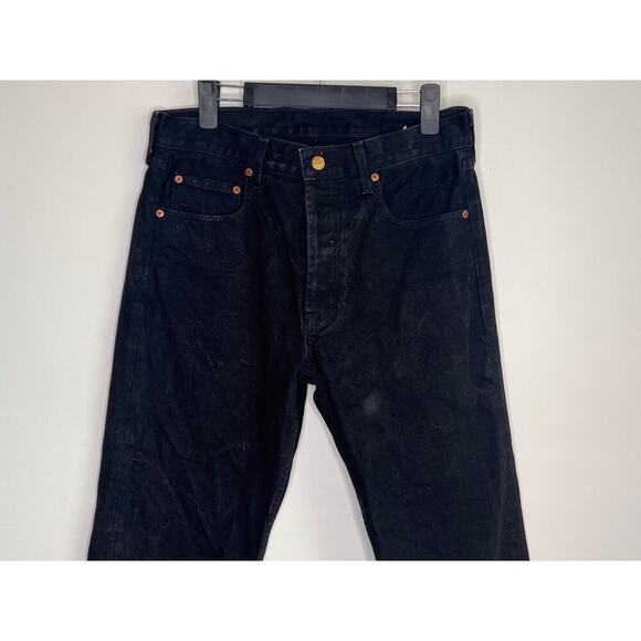 B Sides Blue Jeans 100% Cotton Button Fly Ankle Jeans Black Women's Size 29 - Picture 2 of 9